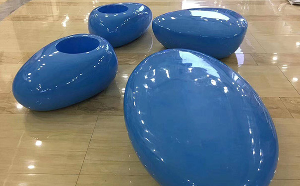 玻璃钢鹅卵石坐凳